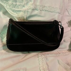 Small classic black Coach bag. Good condition.